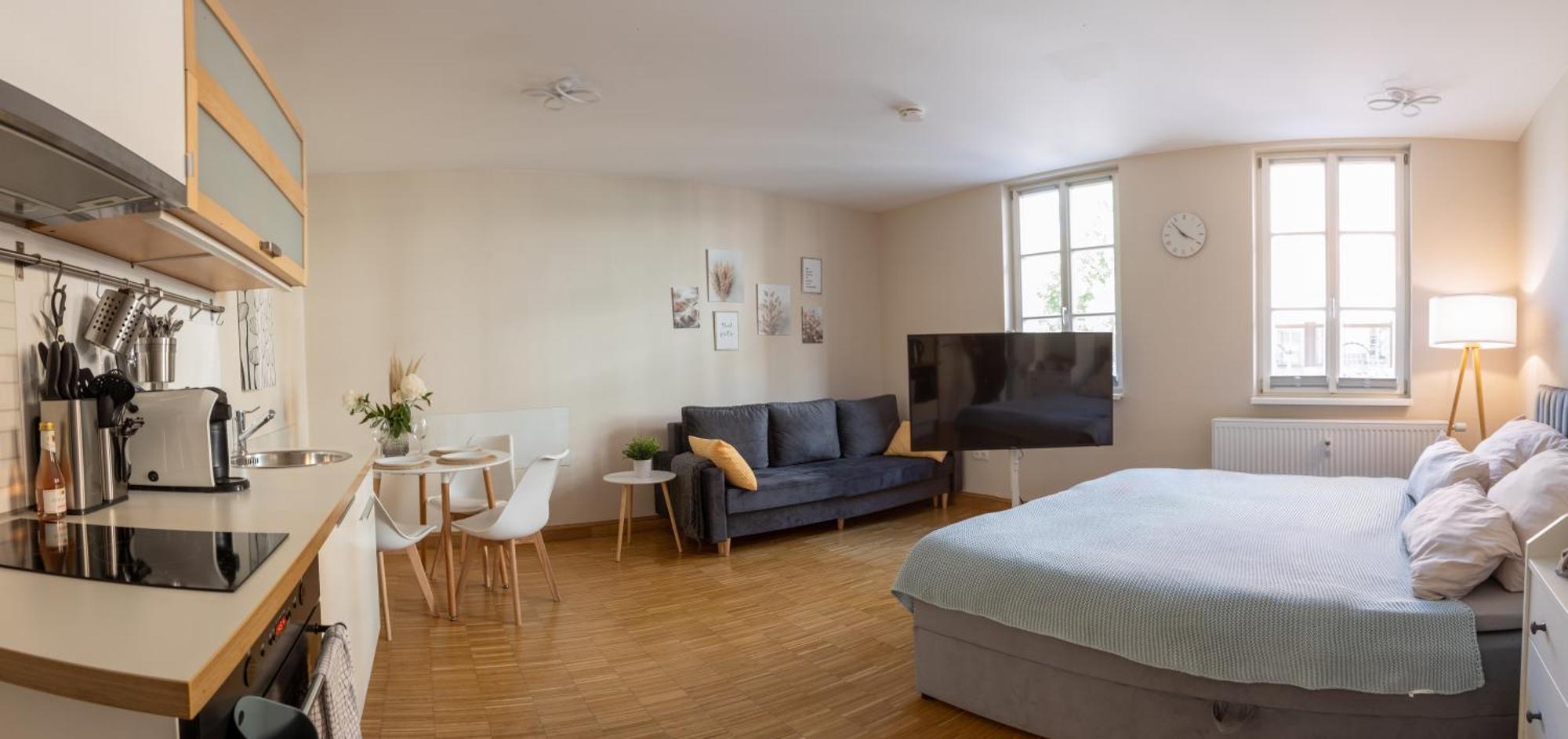 Ein Gemuetliches Studio Mit Netflix Im Zentrum Bahnhofsnaehe Coburg Luaran gambar